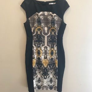 Geometric cocktail dress